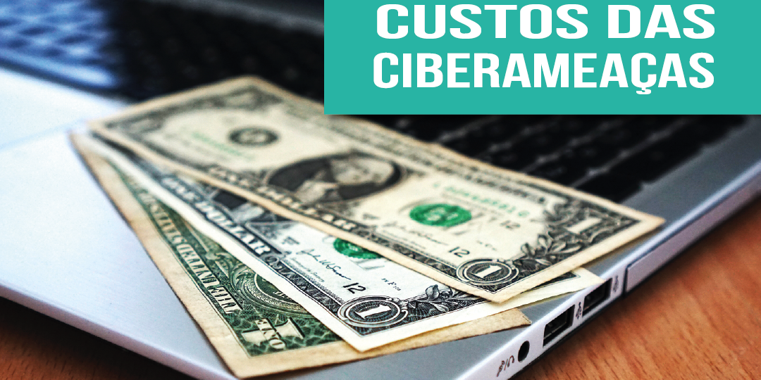 Quais os custos das ciberameaças para seu negócio? - Na foto, um computador com dinheiro sobre ele