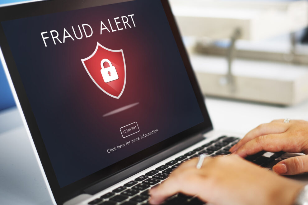 Fraud Scam Phishing Caution Deception Concept